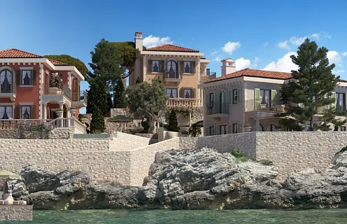 Luxuriöse Villa mit Meerblick in zweiter Reihe zur Küste